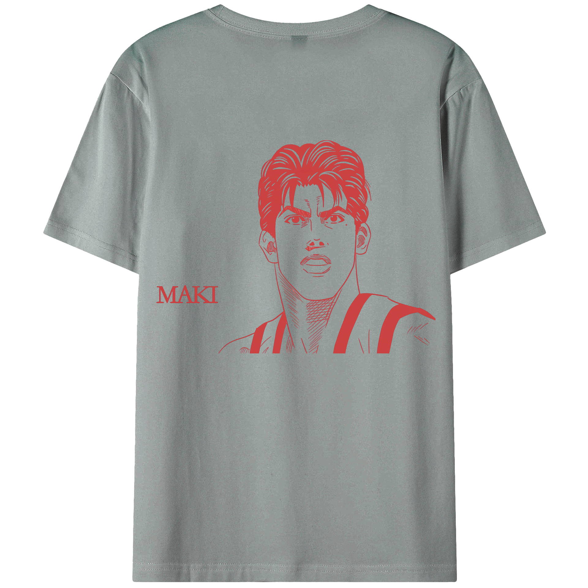 （画像用） SLAM DUNK／スラムダンク 綿100％ メンズ半袖Tシャツ（バックプリント） 通気性